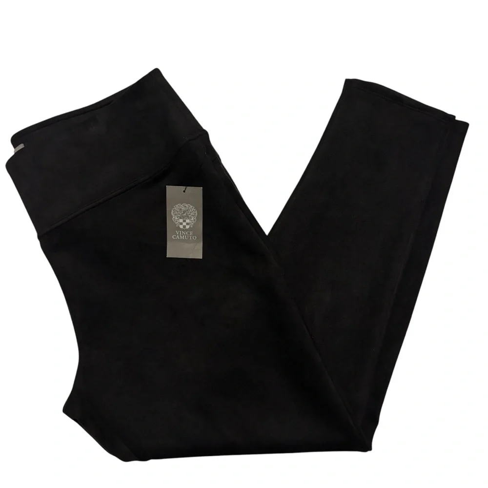 Vince Camuto Faux Suede Stretch Pants - Picture 3 of 9
